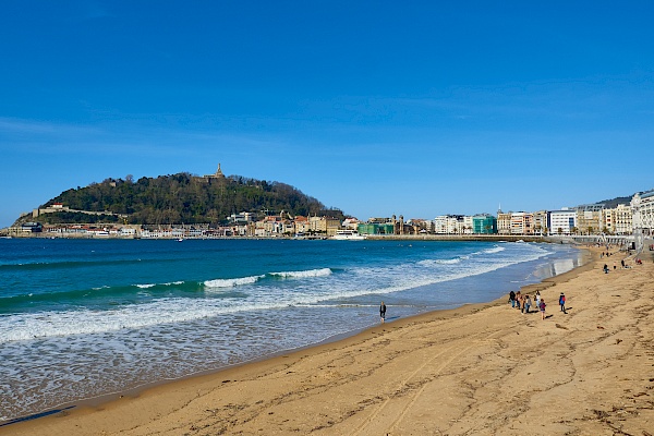 Playa de la Concha in San Sebastián