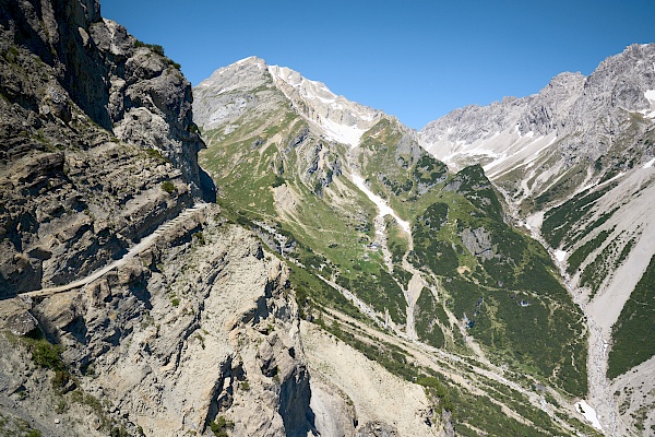 Drischlsteig Hoch-Imst - Auf dem Weg zur Muttekopfhütte