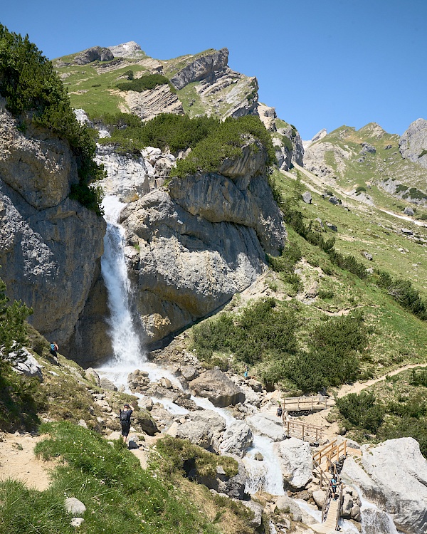 Drischlsteig Hoch-Imst - Wasserfall nahe Muttekopfhütte