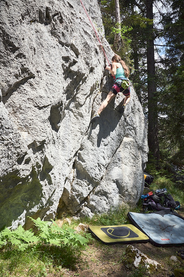 Bouldern und Klettern im Reithle Klettergarten Imst