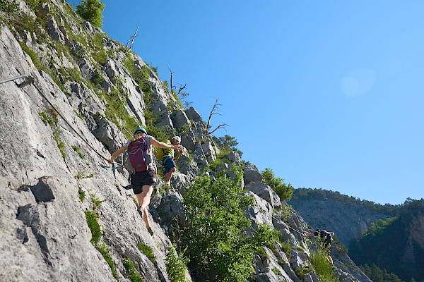 Bouldern und Klettern im Reithle Klettergarten Imst - Leite Klettersteig in Nassereith