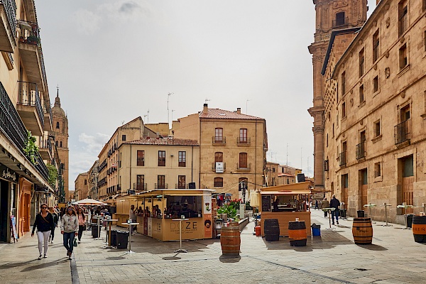 Ein Fest in Salamanca - Tapasstände