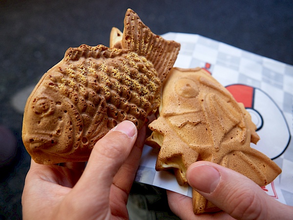 Taiyaki gekauft in Asakusa in Tokyo