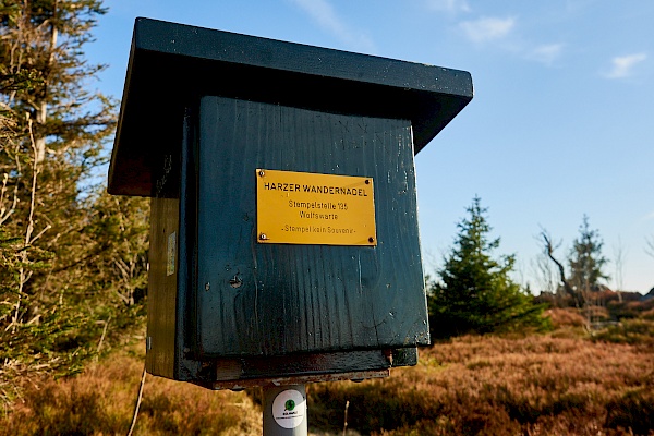 Stempelstelle 135 auf der Wolfswarte im Harz