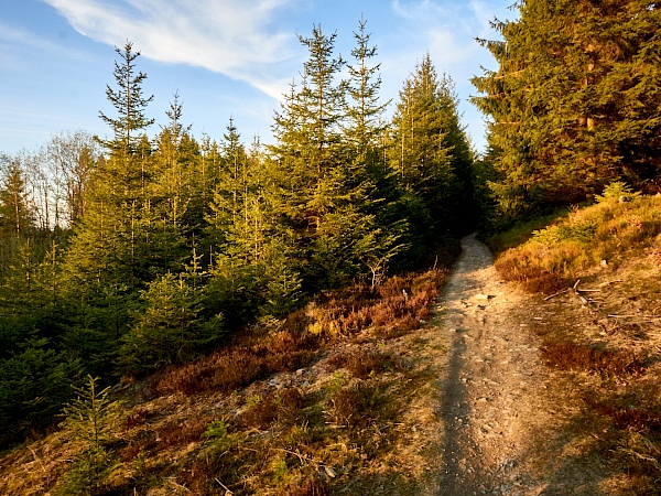 Das Ende unserer Wanderung bei Sonnenuntergang