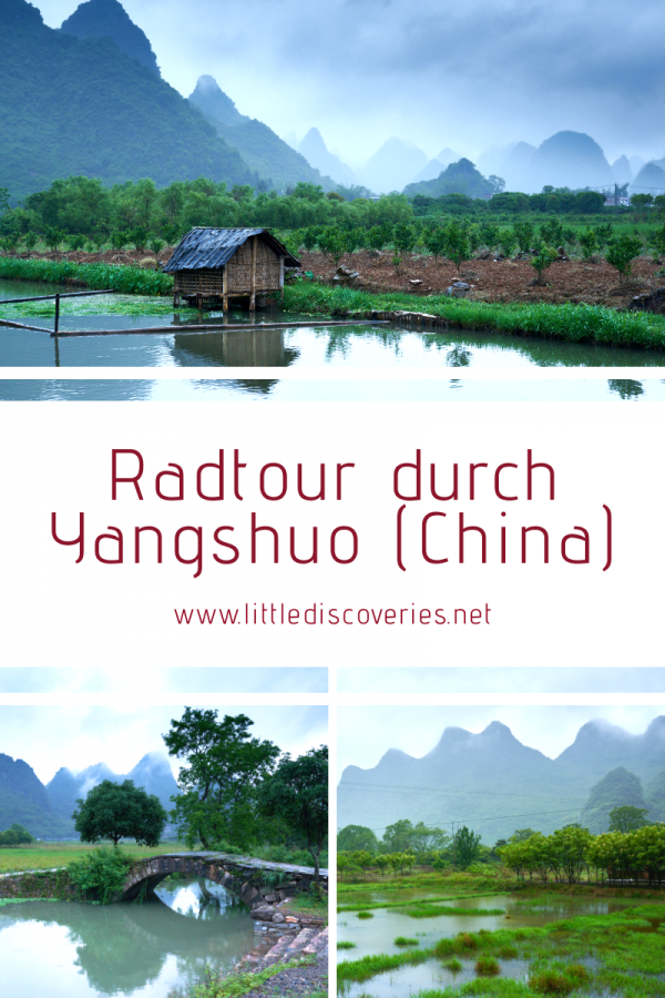 Pin zur Fahrradtour in Yangshuo für Pinterest