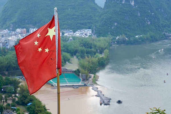 Die Spitze des Jade Hill in Yangshuo