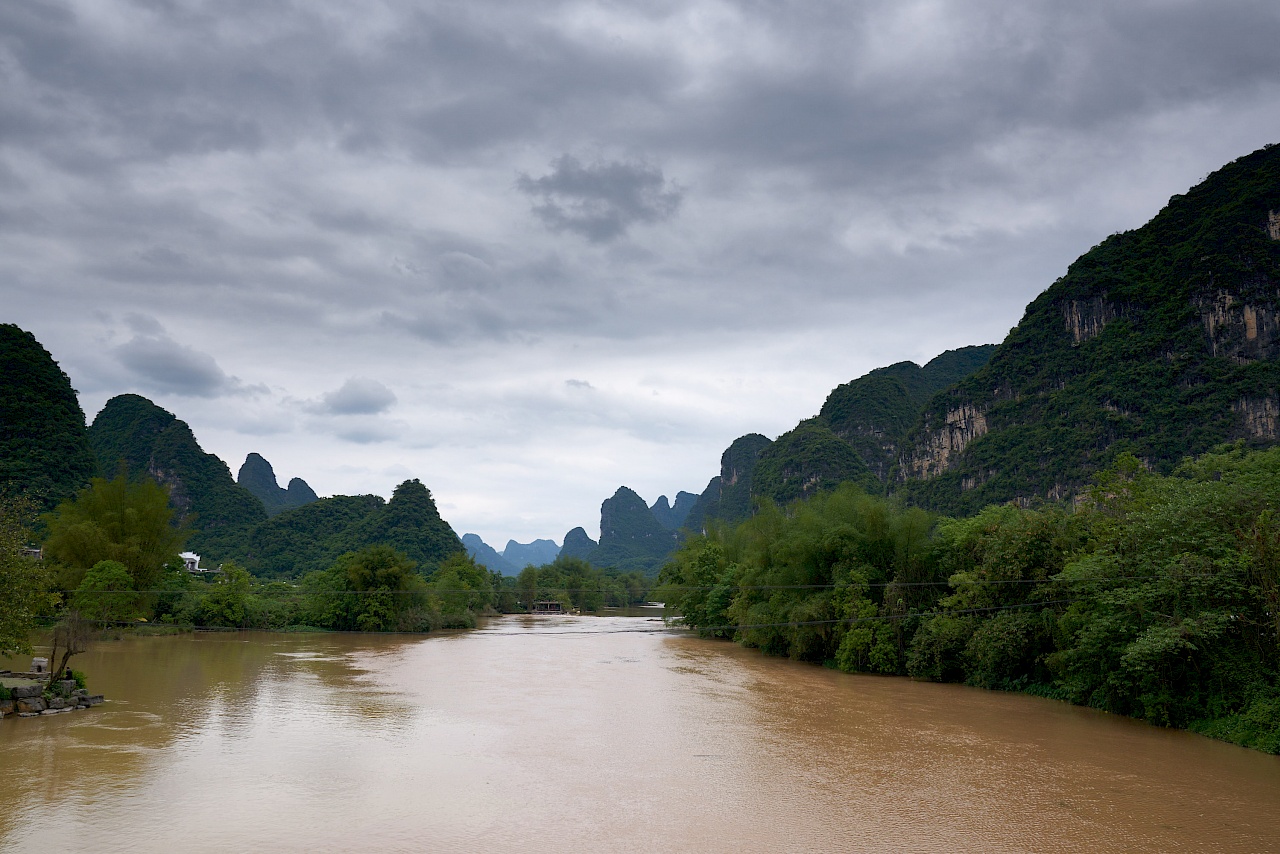 Die Landschaft in Yangshuo