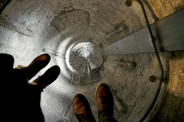 Blick von der Glasplatte im Runden Turm in Kopenhagen