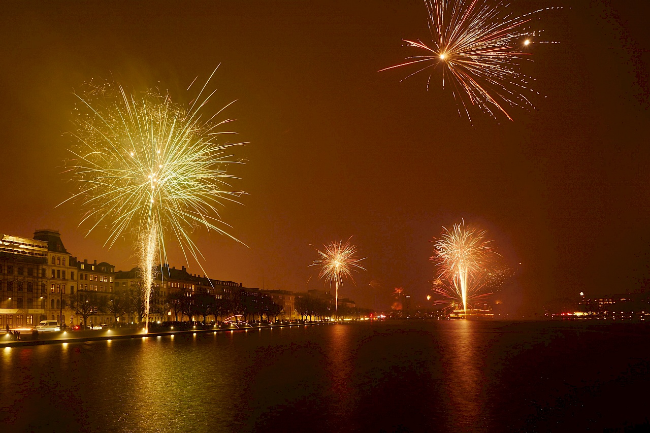 Silvester auf der Königin Louise Brücke