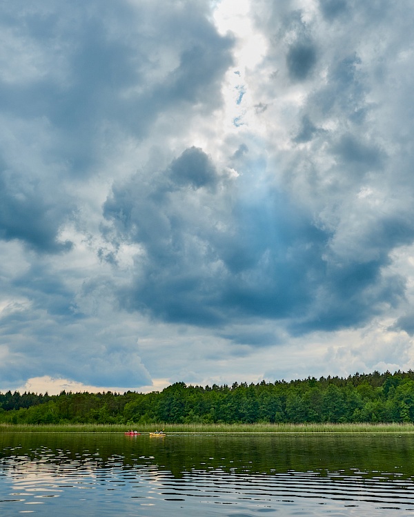 Fantastisches Wolkenspiel an der Mecklenburgischen Seenplatte bei Mirow