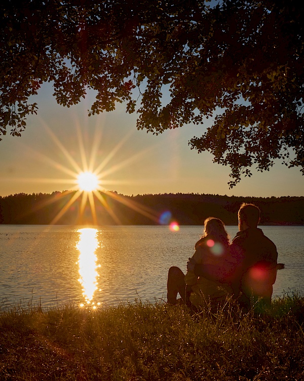 Sonnenuntergang im Ferienpark Mirow genießen