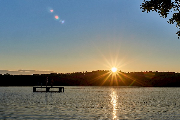 Sonnenuntergang an der Mecklenburgischen Seenplatte