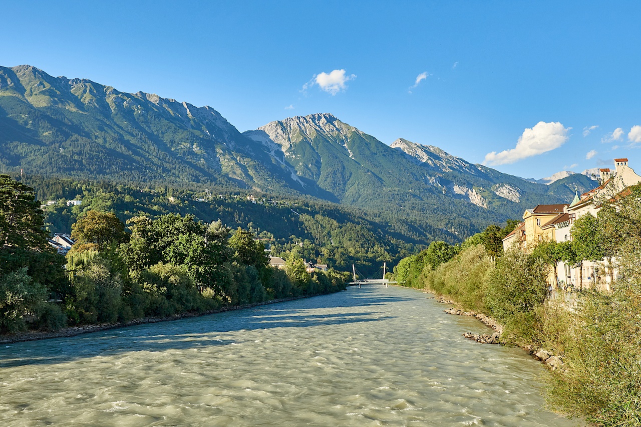 Blick auf den Inn in Innsbruck