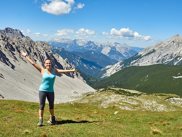 Wandern auf dem Goetheweg in Innsbruck