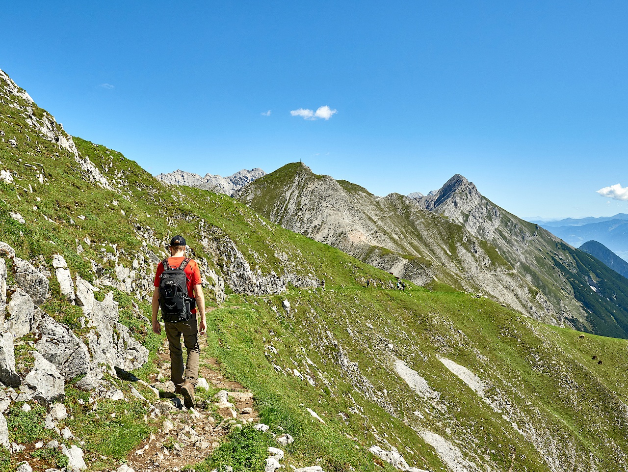 Wandern auf dem Goetheweg in Innsbruck