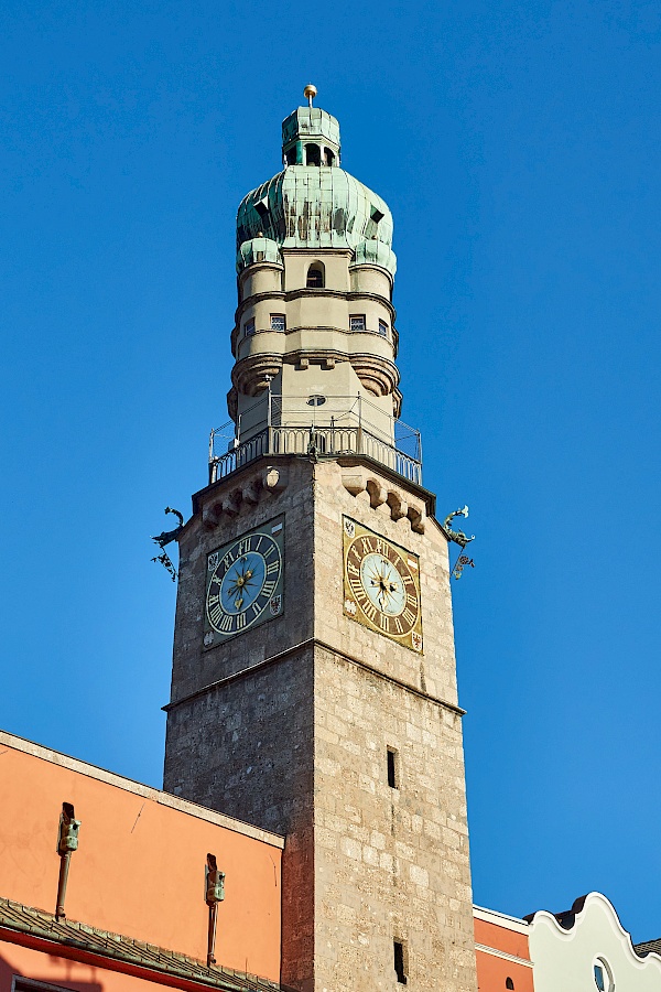 Der Stadtturm von Innsbruck