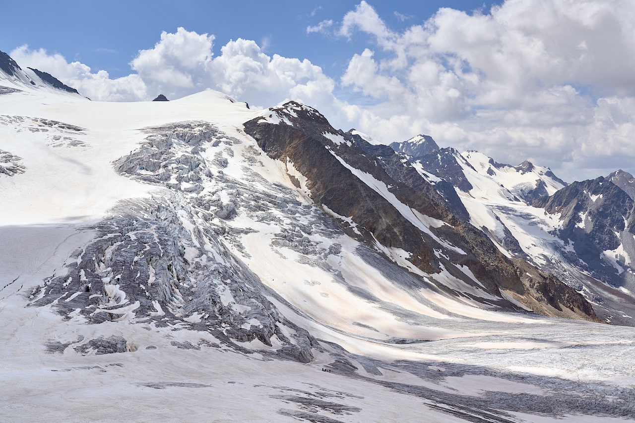 Rückblick auf den Gletscher im Pitztal - ach wie toll