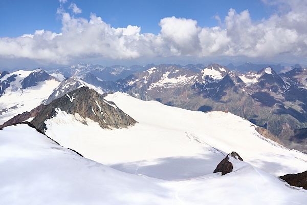 Ausblick von der Wildspitze