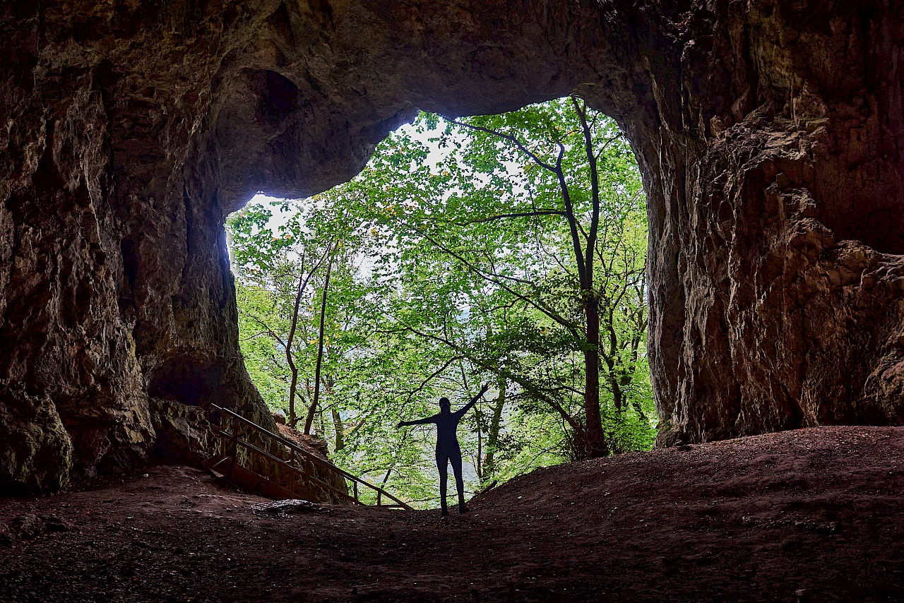 In der Petershöhle im Donaubergland