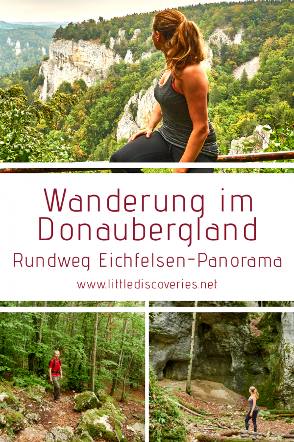 Pin zur Wanderung auf der DonauWelle Eichfelsen-Panorama im Donaubergland