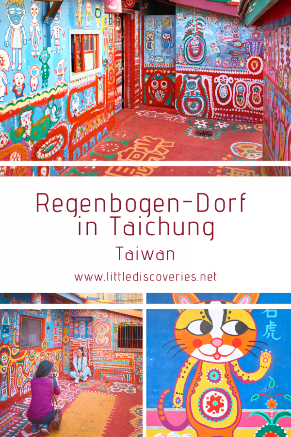 Pin für das Regenbogen-Dorf in Taichung in Taiwan