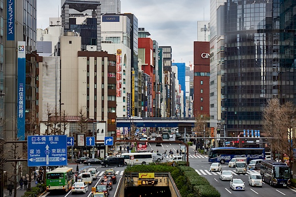 Mit der Hochbahn in Tokyo nach Odaiba fahren