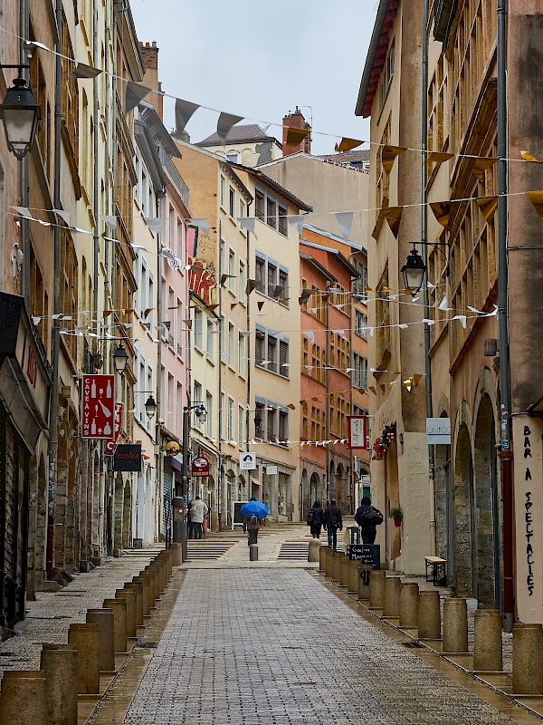 Unterwegs im Viertel Croix-Rousse in Lyon