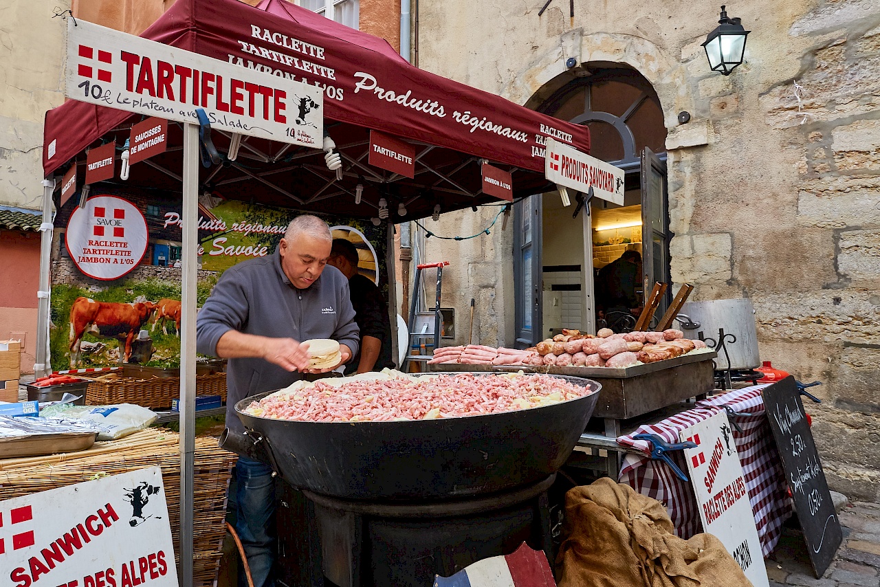 Die Zubereitung von Tartiflette in Lyon