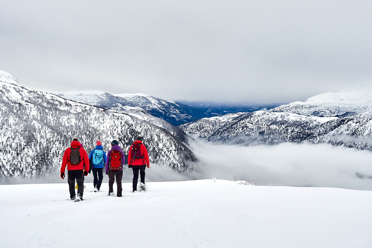 Schneeschuhwanderung in Myrkdalen (Norwegen)