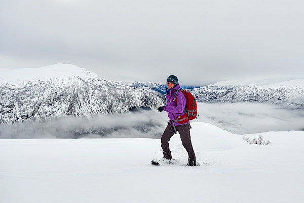 Schneeschuhwanderung in Myrkdalen (Norwegen)