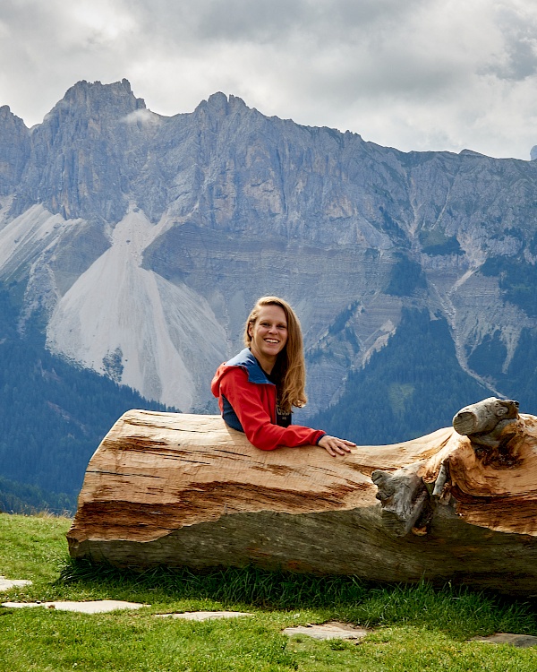 Ausblick auf die Dolomiten von der Plose