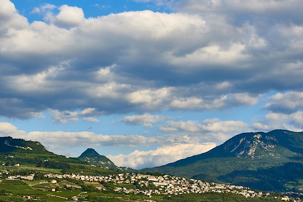 Radweg nach Trient mit Aussicht