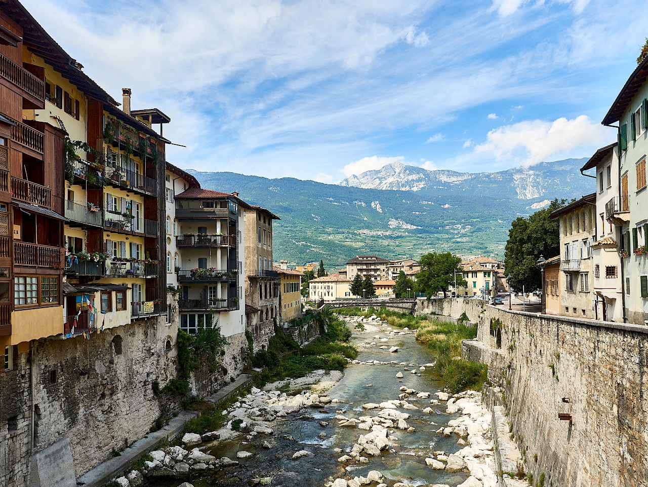 Ein Stopp in Rovereto auf unserer Radreise nach Rivalta