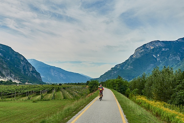 Radweg von Trient nach Rivalta