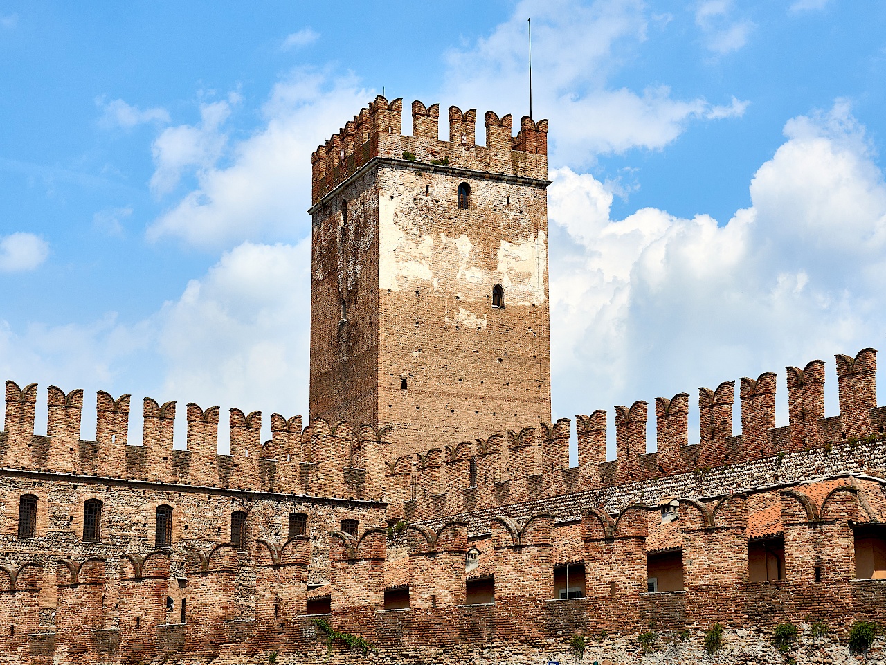 Die Ponte Scaligero in Verona