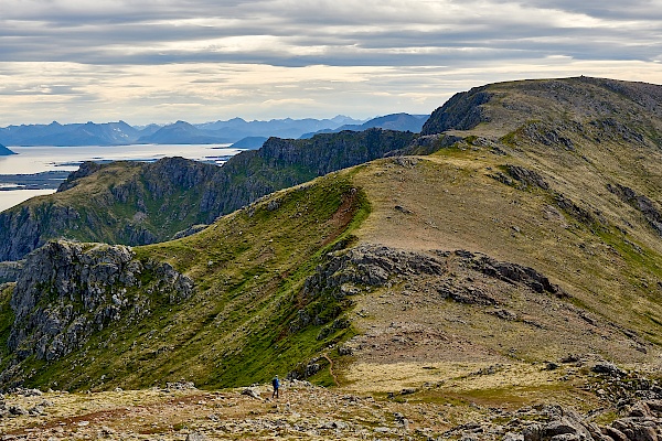 Gratwanderung auf der Dronningruta in Norwegen