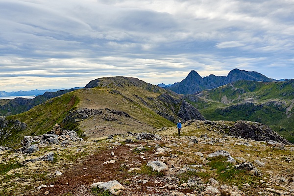 Gratwanderung auf der Dronningruta in Norwegen