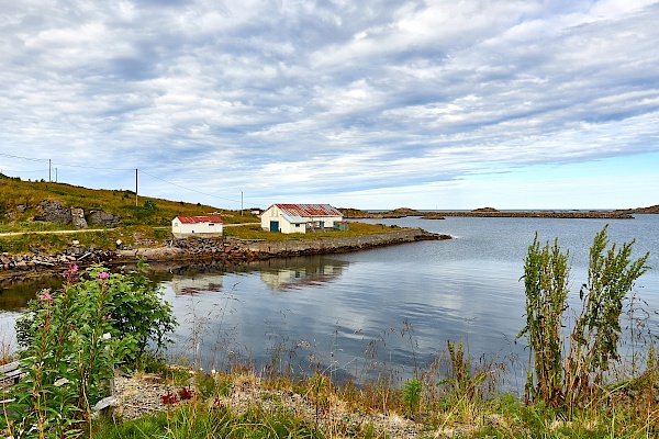 Nyksund - Start für die Wanderung auf der Dronningruta in Norwegen