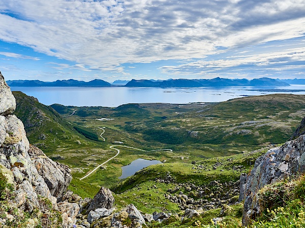 Aussicht auf der Dronningruta in Norwegen