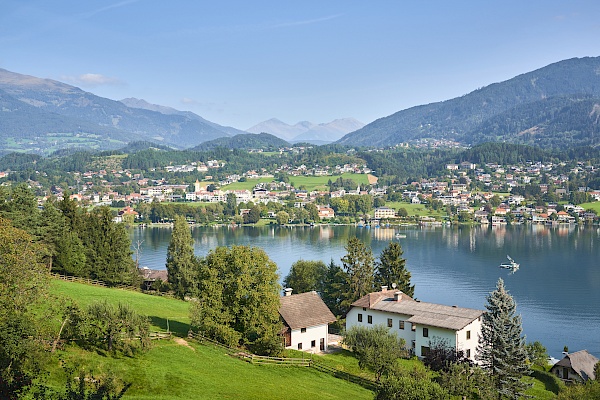 Blick über den Millstätter nach Westen Richtung Seeboden.