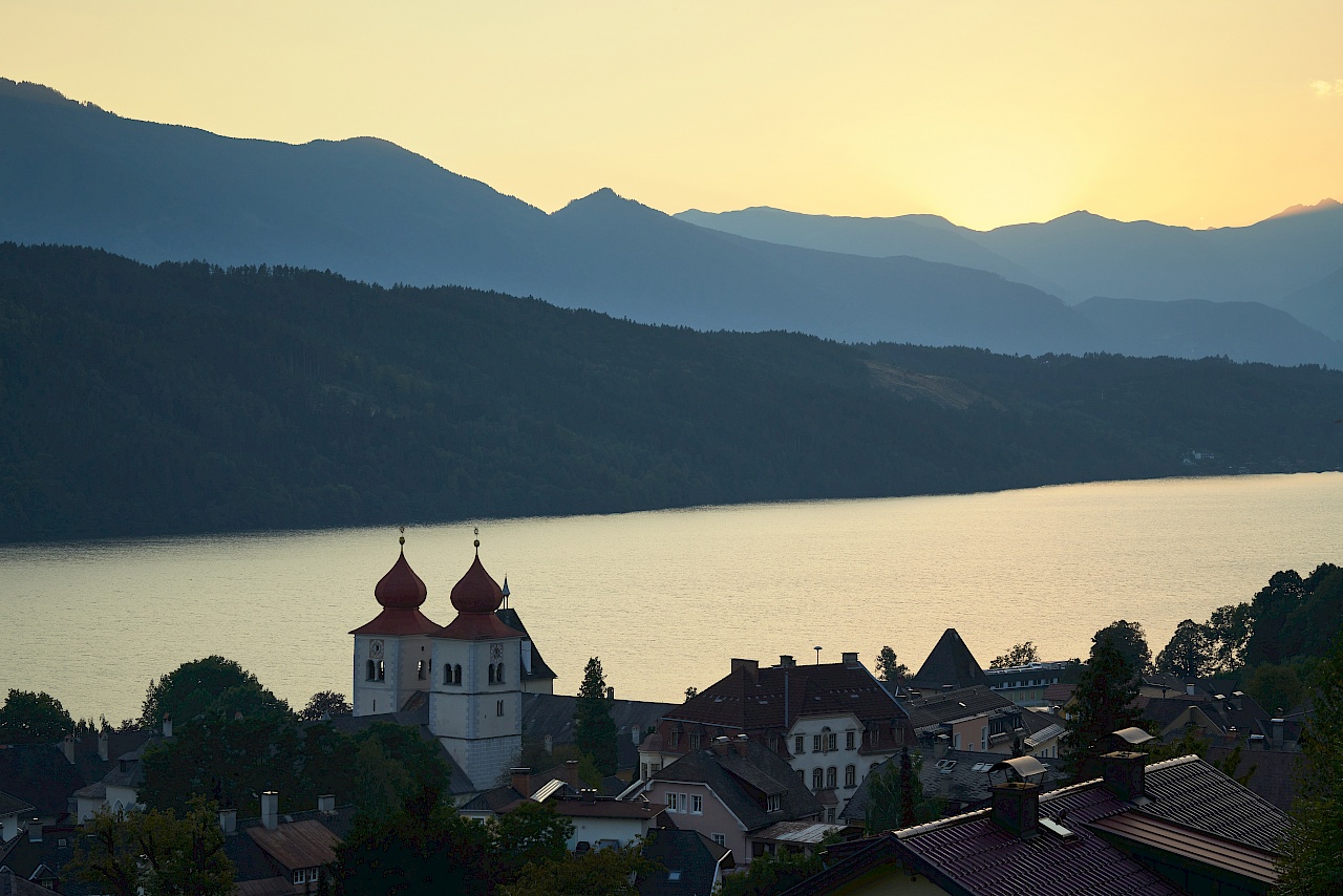 Sonnenuntergang über dem Millstätter See.