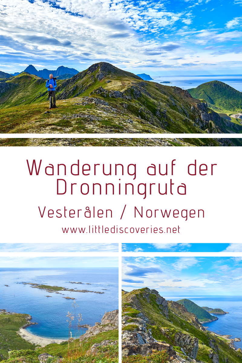 Pin für die Wanderung auf der Dronningruta (Norwegen)