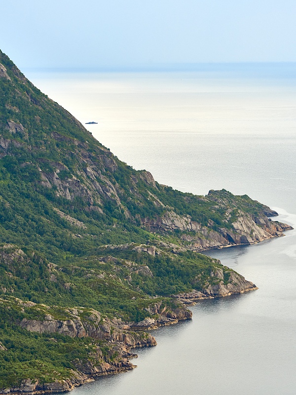 Aussicht auf dem Weg auf den Digermulkollen auf den Lofoten