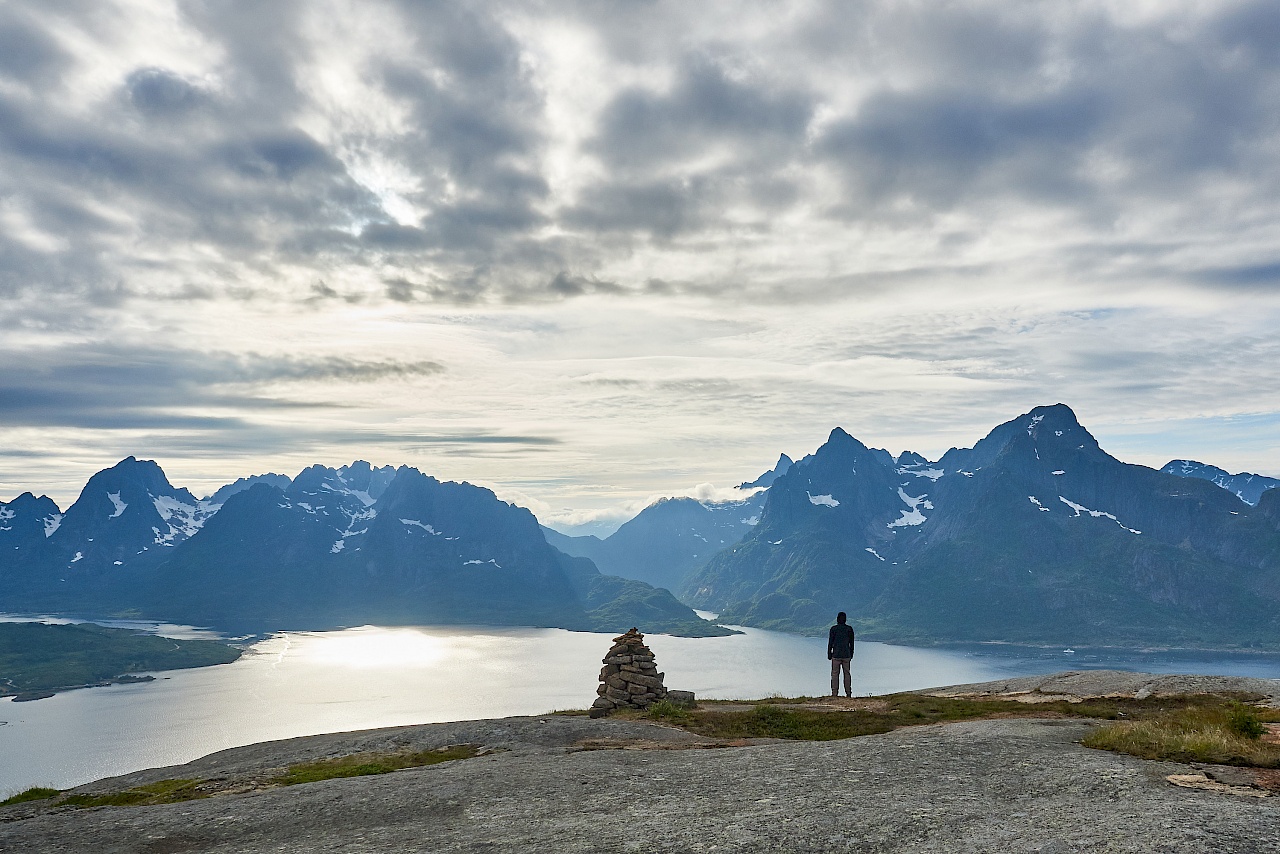 Fantastische Aussicht vom Digermulkollen auf den Lofoten