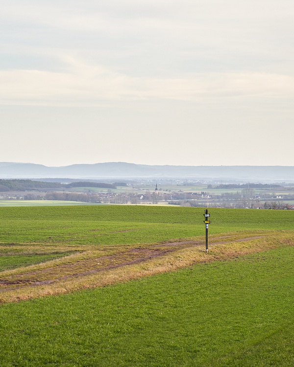 Sonnenuntergangsstimmung am Fuße der Haßberge