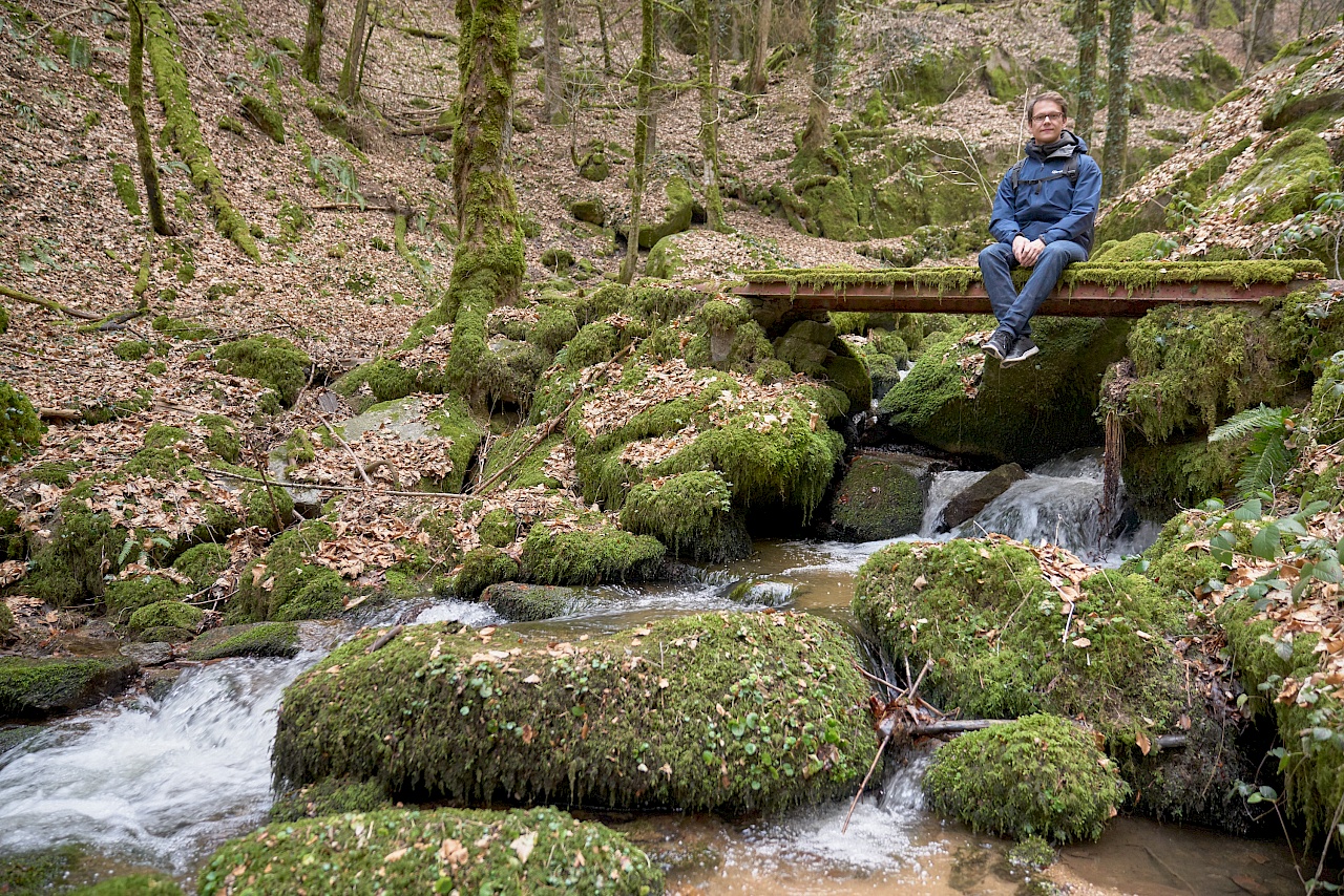 Unterwegs in der Höllschlucht im Schwarzwald