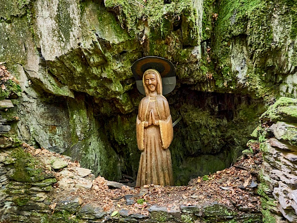 Schutzpatronin der Bergleute auf der Hahnenbachtaltour