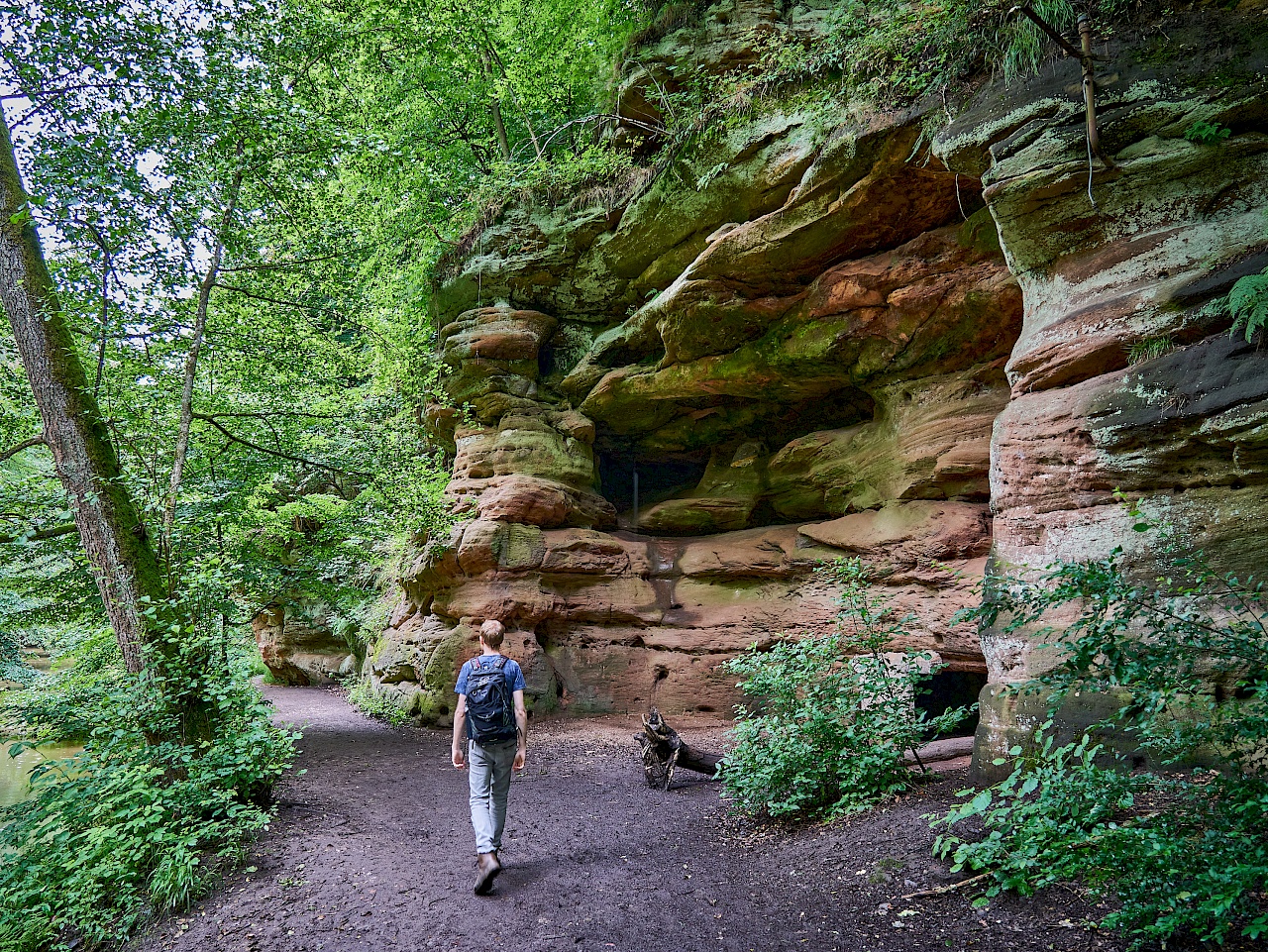 Wanderung in der Schwarzachklamm im Nürnberger Land