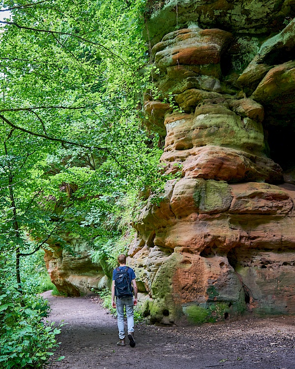 Wunderschöne Felswände in der Schwarzachklamm